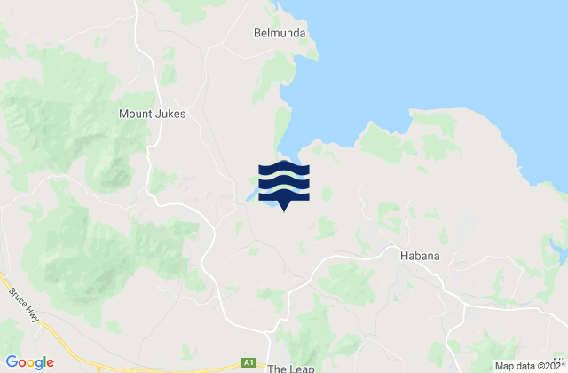 Mackay, Australia tide times map