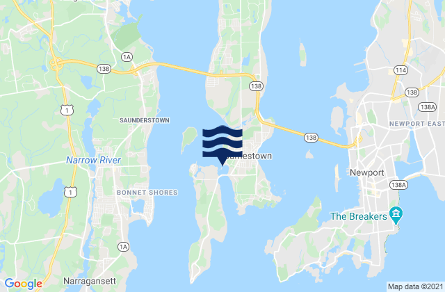 Mackerel Cove, United States tide chart map