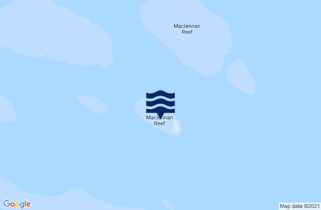 Maclennan Cay, Australia tide times map
