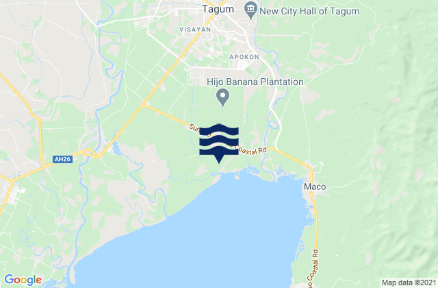 Magugpo Poblacion, Philippines tide times map