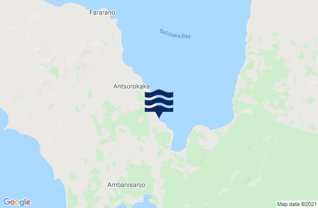 Mahalina, Madagascar tide times map