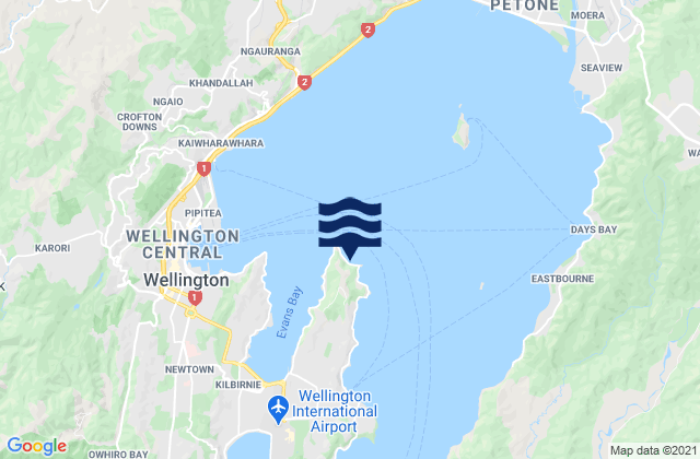 Mahanga Bay, New Zealand tide times map
