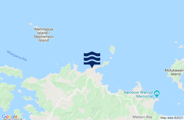 Mahinepua Bay, New Zealand tide times map