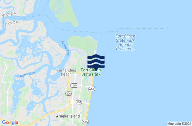Main Beach, United States tide chart map