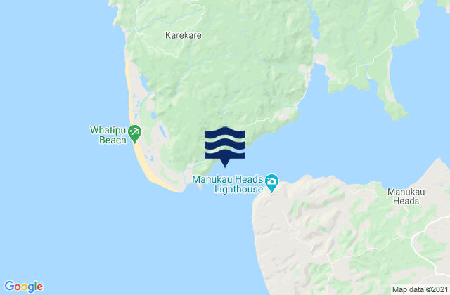 Makaka Bay, New Zealand tide times map