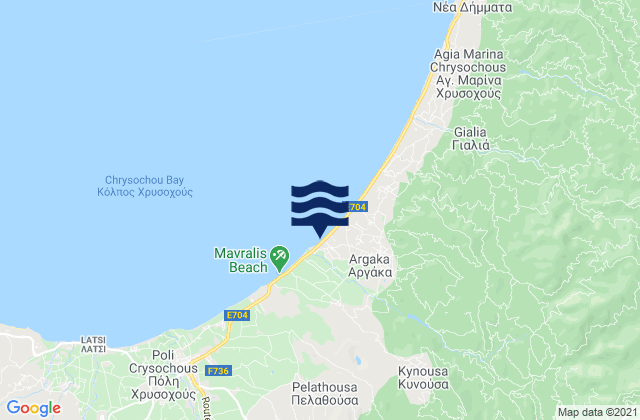 Makounta, Cyprus tide times map