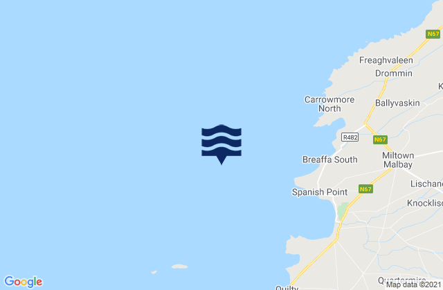 Mal Bay, Ireland tide times map
