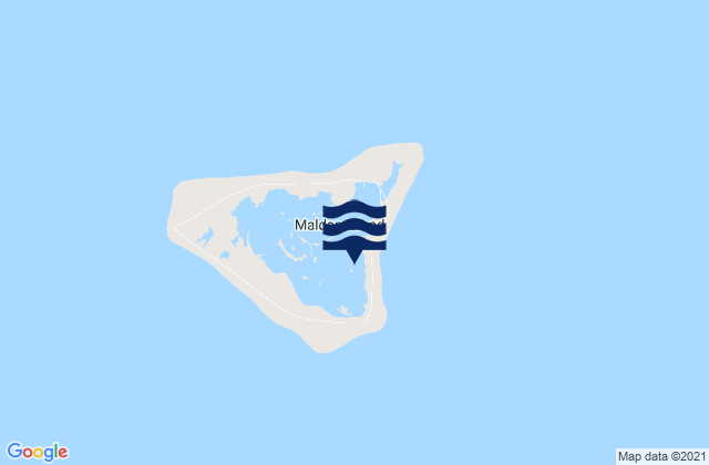 Malden, Kiribati tide times map