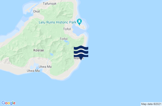 Malem, Micronesia tide times map