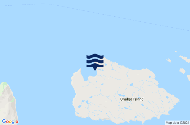 Malga Bay Unalga Island, United States tide chart map