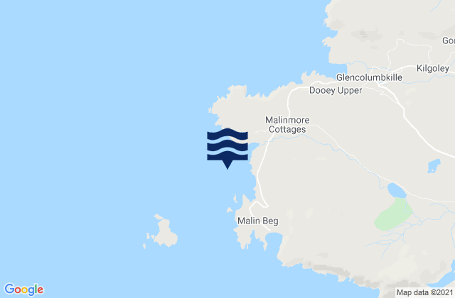 Malin Bay, Ireland tide times map