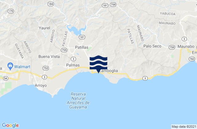 Mamey Barrio, Puerto Rico tide times map