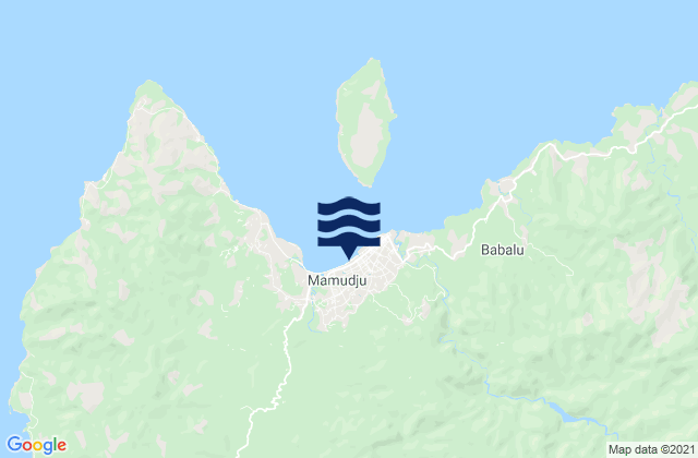 Mamuju, Indonesia tide times map