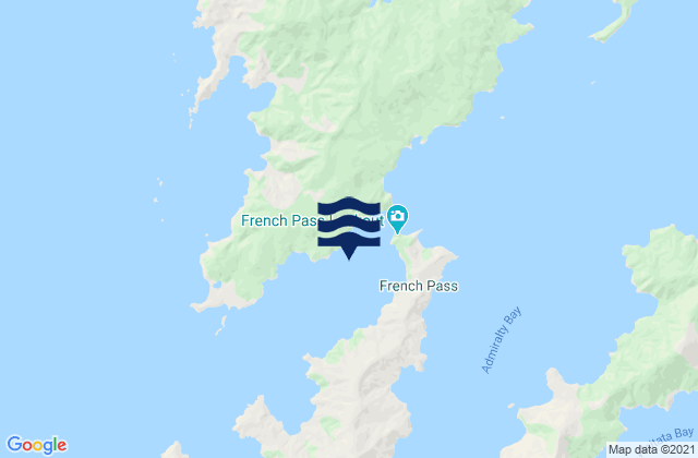 Man-o-War Bay (Paharakeke), New Zealand tide times map