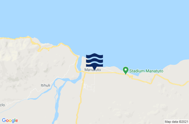 Manatuto, Timor Leste tide times map