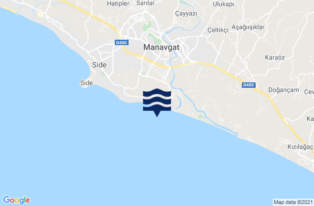 Manavgat, Turkey tide times map