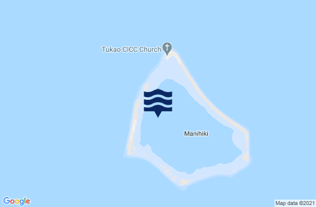 Manihiki, Kiribati tide times map