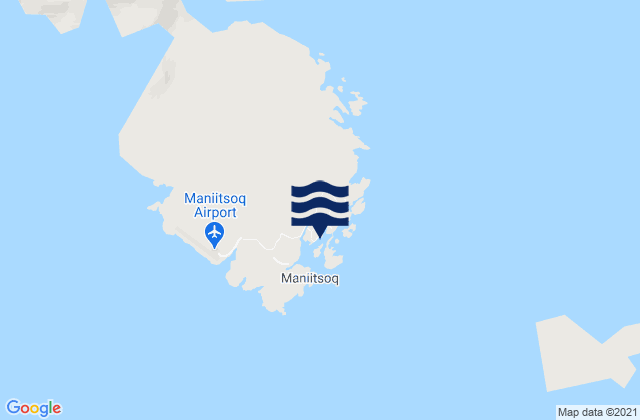 Maniitsoq, Greenland tide times map