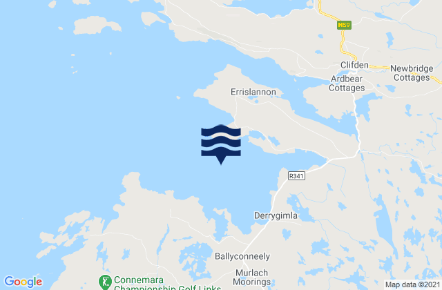 Mannin Bay, Ireland tide times map
