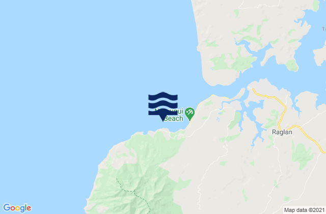 Manu Bay, New Zealand tide times map