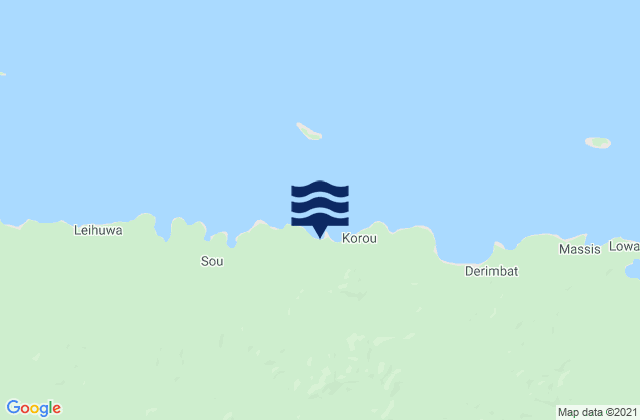 Manus Province, Papua New Guinea tide times map