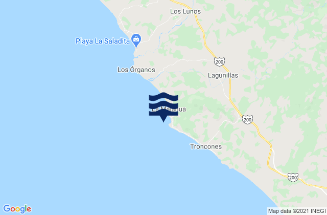 Manzanillo Bay, Mexico tide times map