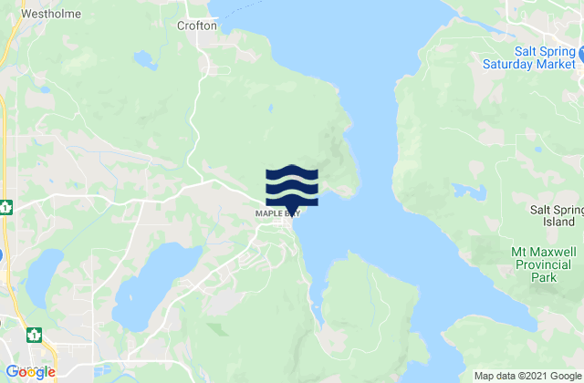 Maple Bay, Canada tide times map
