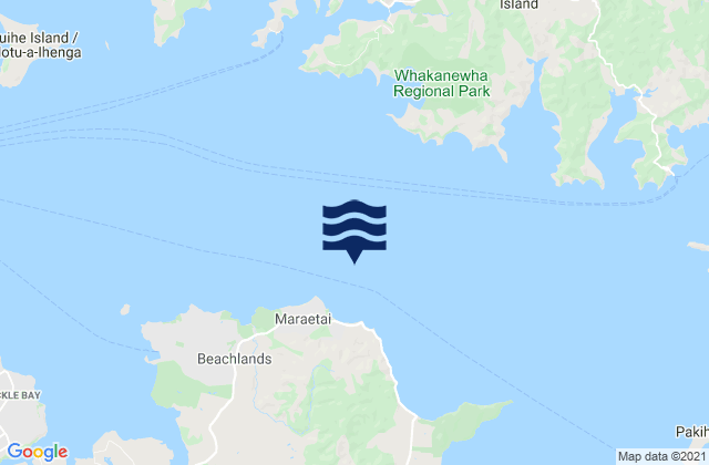 Maraetai , New Zealand tide times map
