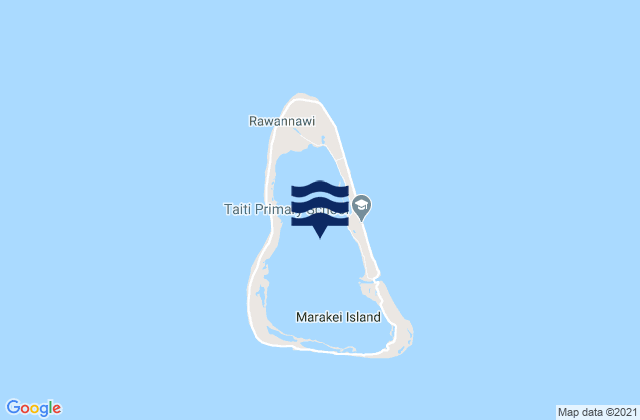 Marakei, Kiribati tide times map