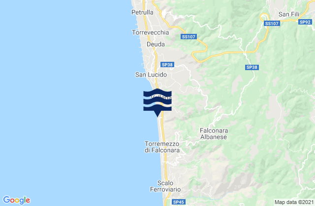 Marano Marchesato, Italy tide times map