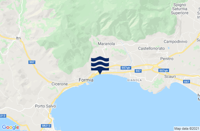 Maranola-Trivio, Italy tide times map