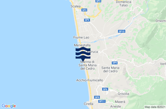 Marcellina, Italy tide times map