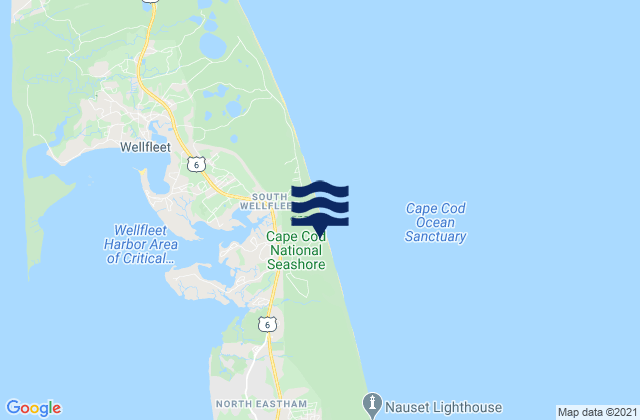 Marconi Beach Cape Cod National Seashore Wellfleet, United States tide chart map