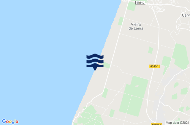 Marinha Grande, Portugal tide times map