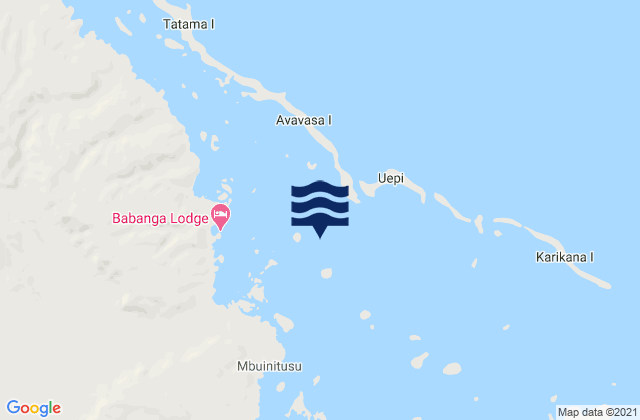 Marovo Lagoon, Solomon Islands tide times map