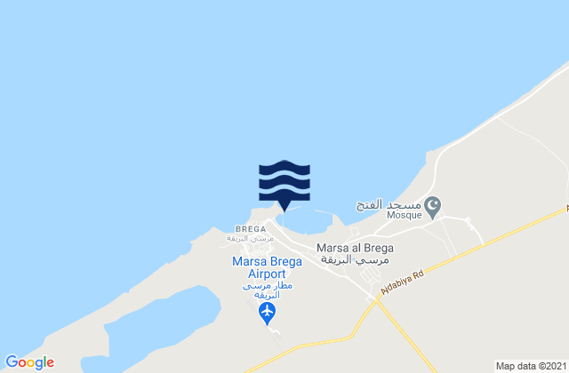 Marsa al Brega, Greece tide times map