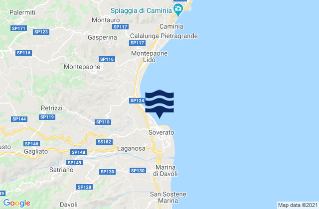Martelli-Laganosa, Italy tide times map
