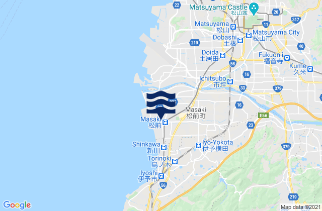Masaki-cho, Japan tide times map