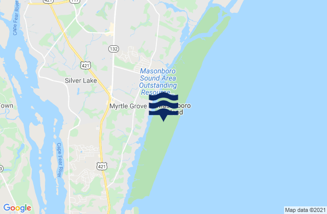 Masonboro Island, United States tide chart map