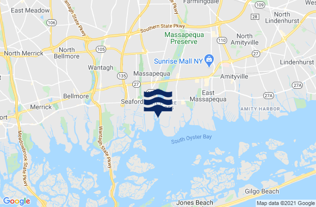 Massapequa, United States tide chart map