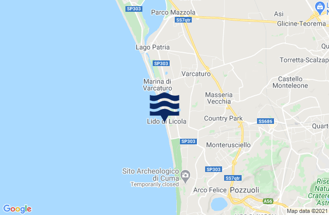Masseria Vecchia Ovest, Italy tide times map