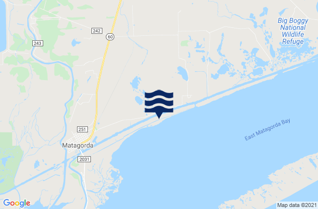 Matagorda City, United States tide chart map