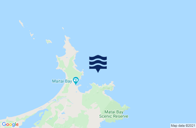Matai Bay, New Zealand tide times map