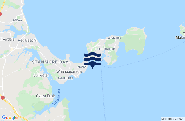 Matakaita Bay, New Zealand tide times map