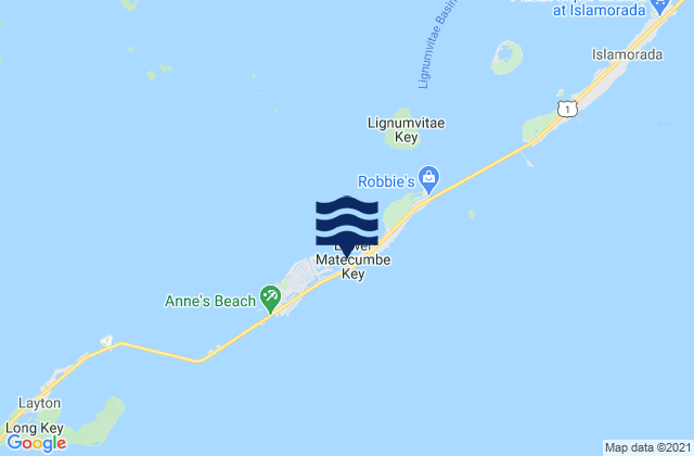 Matecumbe Bight (Lower Matecumbe Key Florida Bay), United States tide chart map
