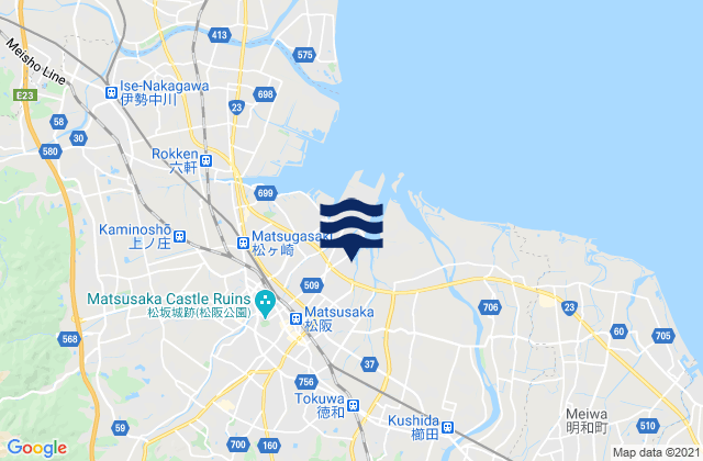 Matsuzaka-shi, Japan tide times map