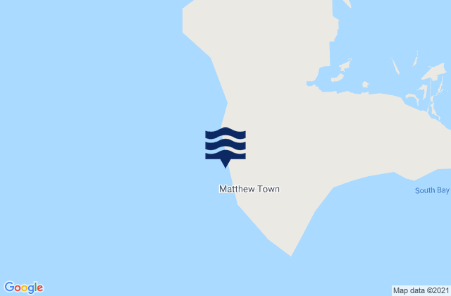 Matthew Town, Bahamas tide times map