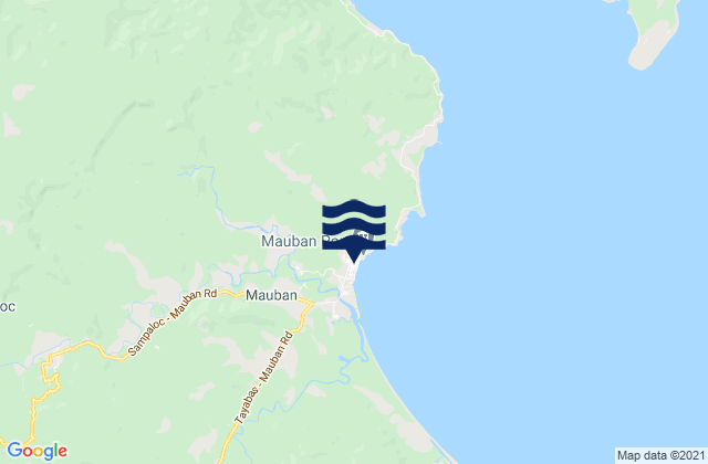 Mauban, Philippines tide times map
