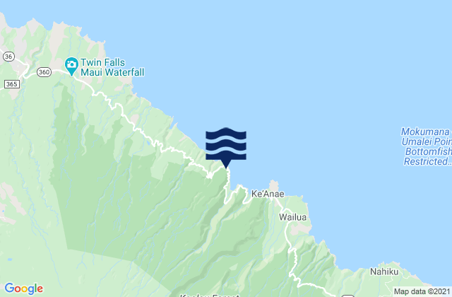 Maui, United States tide chart map