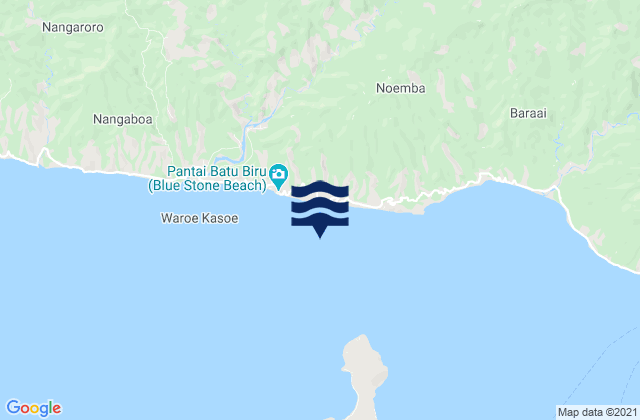 Maunggora, Indonesia tide times map